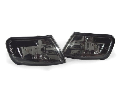 REVi MotorWerks DEPO Euro Crystal Smoke Front Corner Signal Lights Set FIT for 1994-1997 Honda Accord