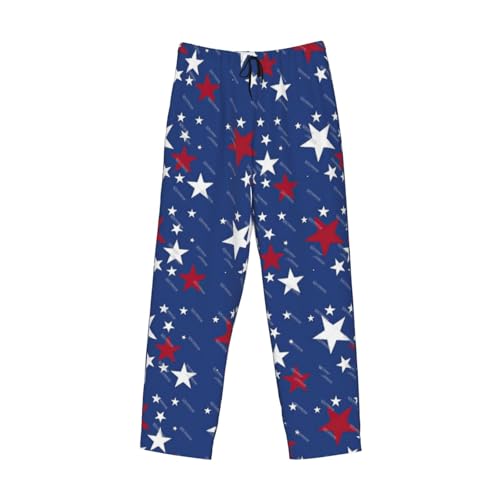 Barbados Flag Men's fully printed casual pants with elastic waistband pockets, suitable for home and sleep4