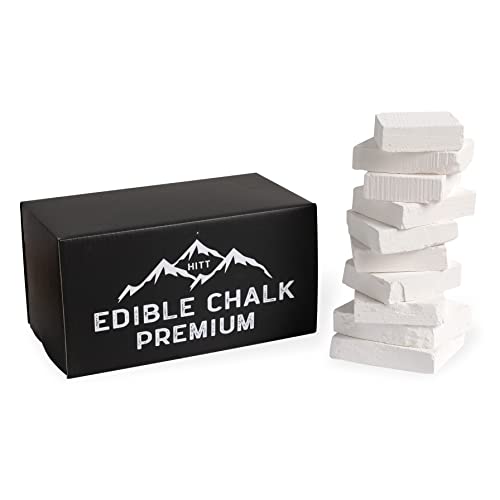 HITT Premium Belgorod Edible Chalk — Satisfying Crunchy Chalk Chunks for Eating, PICA Cravings and ASMR Food Content Creators — Organic, Zero Additives, No Impurities — 2.2 lb / 1 kg