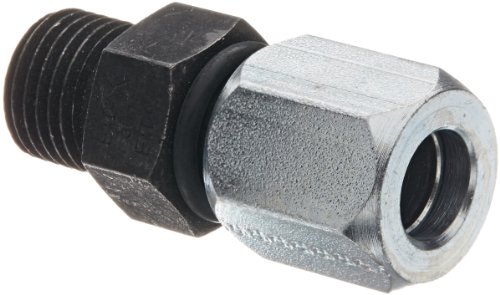 Image of Eaton Weatherhead 7315X6 Carbon Steel Straight Thread O-Ring Adapter, Connector to Ermeto, 3 /8 inch O-Ring Boss Male x 3 /8 inch Tube OD