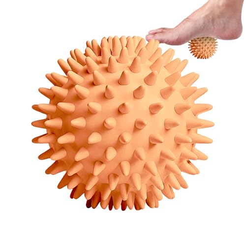Triggerpunkt - Pelota de masaje con puntos de activación de tejido profundo, dispositivo de masaje con rodillo de bola muscular, para aliviar el malestar muscular, mujeres y hombres, casa, yoga