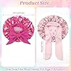 JILLICK Kids Satin Sleep Bonnet with Adjustable Band for Curly Hair Protection, Girls Overnight Cap - Unicorn Print Night Hat, Soft Skin-Friendly, Frizz Control, Tangle Prevention #3