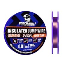 Mechanic FJ201 0.01mm Insulated Fly Line Jump Wire for Motherboard Fingerprint Sensor Chip Reparation Soldering Jump Wire Phone Chip Conduction