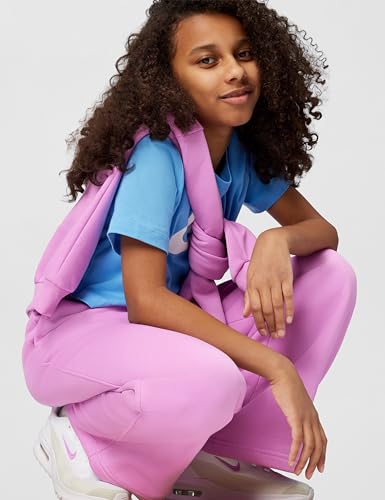 Image of Nike Girls' Sportswear Club Fleece Wide-Leg Pants