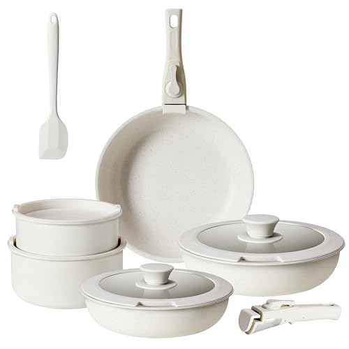 Sweetcrispy 12‑Piece Nonstick Induction Cookware Set