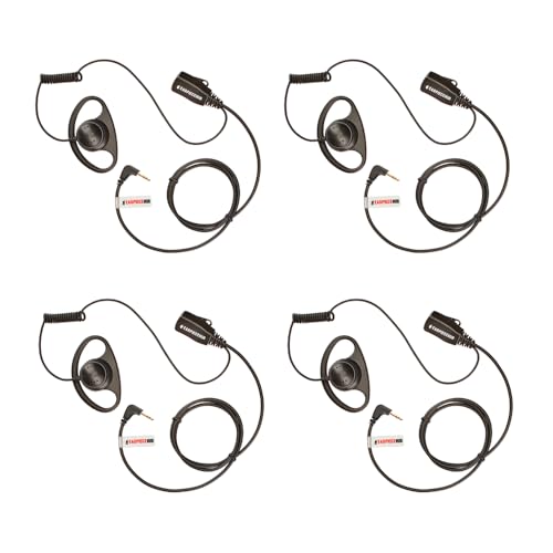 Auriculares Motorola TLKR en forma de D con cable reforzado 4pzs