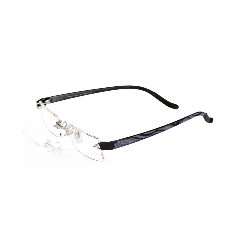 Kazuo Kawasaki Eyeglasses 705 Deco Wavy Black 19-35 Size 51 Shape SP