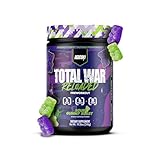 REDCON1 Total War Reloaded Pre Workout, Sour Gummy Bear - Creatine, Beta Alanine + L-Citrulline Malate Keto Friendly for Men & Women with 350mg of Caffeine - Fast Acting (30 Servings)