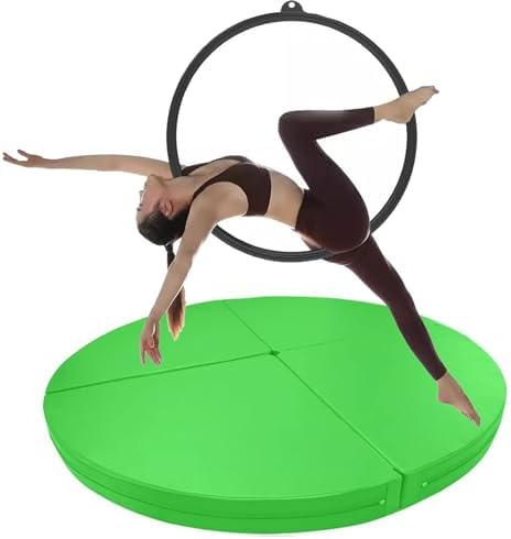 Pole Dance Mat, Thick Pole Dancing Crash Mat for Aerial Hoop, Foldable Safety Foam Pad for Dance Studios, Home, Gym,（Purple,160cmx5cm(63inx2in)）