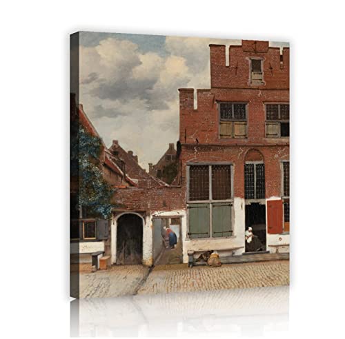 Impression sur toile The Little Street célèbre réplique d'art tableau mural 60x80