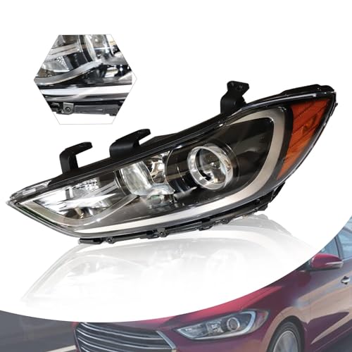 YINZINR Halogen Headlamp Front Headlights for 2017 2018 Hyundai Elantra