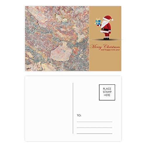 Cartes postales Père Noël texture fer rugueux et effet rouillé vintage x20