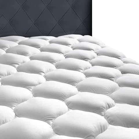 Cloud 9 Mattress Topper With Air Flow Technology & Extra Deep Side Skirt - Luxury Microfiber Filling (Double) Cover