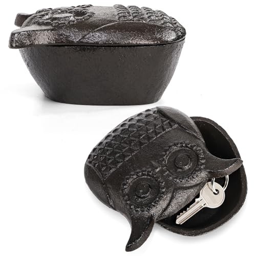 WRINGKIT Esconde uma chave do lado de fora, escondedor de chave de ferro fundido, escondedor de chav