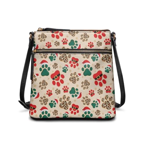 Image of Leather Purses for Women, Leather Hobo Bags for Women Travel Sling Purse Triple Zippered Pockets Shoulder Bag