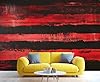 YXQAIED Black and Red Wall Mural, Red and Black Custom Wallpaper, Classic Stripes Wallpaper for Bedroom Living Room Home Decor (Not Peel and Stick), 366x254cm #1