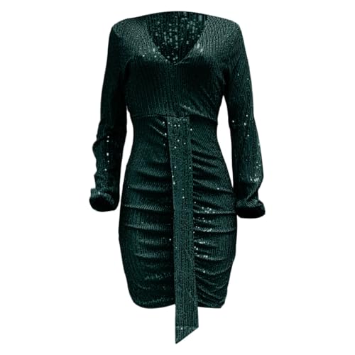 Robe à paillettes dos nu chic pour briller en discothèque - 4