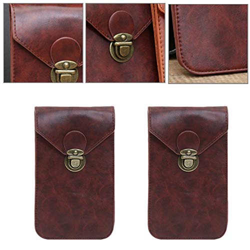 VILLCASE Homens Cinto Bolsa de Couro Bolsa de Cintura Pacote de Esportes Telefone Celular Coldre Car