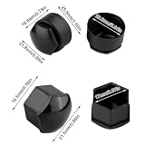 Osłona śruby Koła, 20 szt. Nakrętka 17 Mm Koło Samochodowe Auto Piasta Śruba Zabezpieczenie Przed kradzieżą Zaślepka (BLACK)
