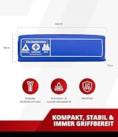 Thomatex® KFZ Kombitasche (3in1) 2026/2027 [DIN 13164-2022] – Lange Haltbarkeit – Erste-Hilfe-Set mit Warndreieck & Warnweste – Blau – Ansicht 4