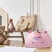 GAGAKU Kuscheltier Sitzsack Aufbewahrung Abdeckung 200L, XXL Spielzeug Aufbewharungstasche für Kinderzimmer Große Füllbarer Reißverschluss Sitzsack zum Organisieren (Einhorn)