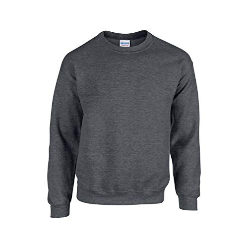 Gildan Heavy Blendâ Crewneck Sweatshirt Sweatshirt, Dark Heather, 2XL Unisex Adult, Dark Heather, XXL