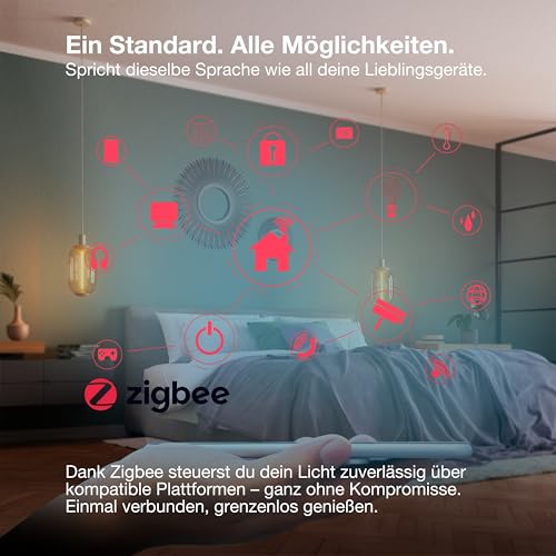 LEDVANCE Smart+ Reflektorlampe mit ZigBee Technologie, 4,9W, PAR16, Lichtfarbe RGBW einstellbar, Sockel GU10, 1er Pack