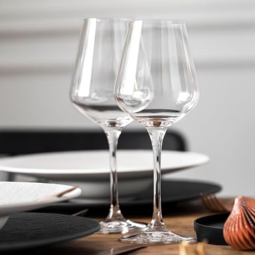 Foto von Villeroy & Boch - La Divina Rotweinglas Set 4 teilig Klar, Spülmaschinenfest, Weingläser, Rotwein, Gläser Wein, Kelch Glas, Wassergläser mit Stiel, Glas Set, Weinglasset, Weinglas Set, Kristallglas