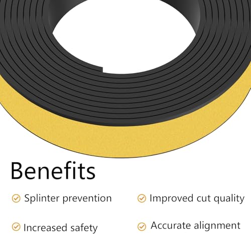 Splitterschutz Führungsschiene Spanreissschutz 1,5M Splitterschutz-Ersatzstreifen für Ma-kita Festool Dewalt Führungsschienenleiste und die Meisten Marken Führungsschienen Stark Selbstklebend