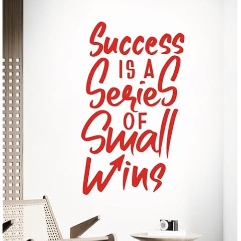 Success is a Series of Small Wins Wall Sticker Cover