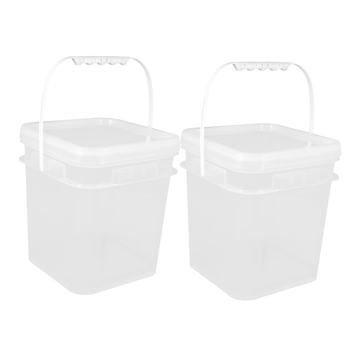 Cabilock 3 Juegos Bote De Pintura Lata De Pintura con Asa Latas De Pintura Óleo Balde De Plástico para Pintar. Barril De Plástico para Pintar. Cubo De Recubrimientos Abs 2 Piezas * 3
