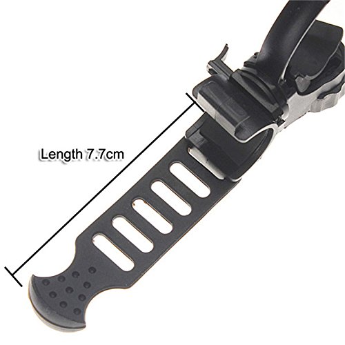 Securitying 360°Rotation Flashlight Mount Holder, Bicycle Cycle Bike Front Torch Mount Led Headlight Holder Clip Clamp Rubber For 20-45Mm Diameter Flashlight #TOP2