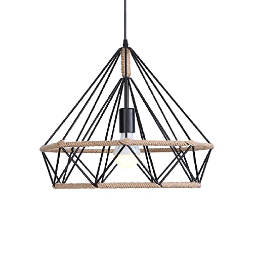 RCIDOS Diamond Shape Pendant Lights Modern Industrial Lighting Fixture Nordic