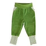 Bequeme Passform Leela Cotton Baby/Kinder Nickyhose Bio-Baumwolle, Waldgrün, Gr. 98/104