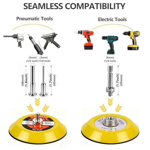 Image of 193 Pcs 2 Inch Sanding Discs, Headlight Restoration Polishing Kit | 80-10000 Grit Wet Dry Hook & Loop Sandpaper, Drill Sanding Attachment with Rotary Tools for Auto, Glass & Resin Epoxy