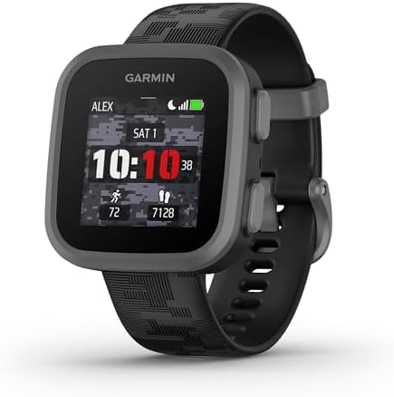 Garmin Bounce™, Kids Smartwatch, Two-Way Text and Voice Messaging, Location Tracking (Black Camo)