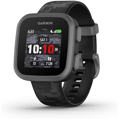 Garmin BounceTM, Kids Smartwatch, Two-Way Text and Voice Messaging, Location Tracking, Black Camo