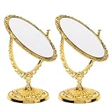 Multifonctionnel : idéal pour le maquillage, le toilettage et le démaquillage, ce qui en fait un ajout polyvalent à votre vanité, miroir rétro, miroir de table vintage