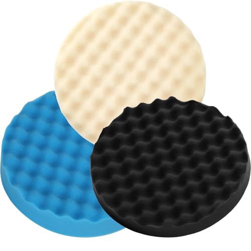 Polishing Pad-8 Inch for 7 Backing Plates Replace for 3m 5275 5723 5733 Foam Buffing Pads- Car Polishing Cutting Sponge Pads Compatible with dewalt spta and Chemical Guys Polisher