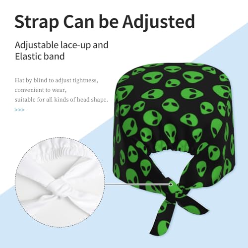 Image of Unisex Adjustable Surgical Sweatband - Elastic Bandage Cap - Scrub Caps for Nurse Working Cap