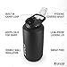 ZULU Goals 64oz Water Bottle Half Gallon Stainless Steel Jug with Straw, Leak Proof Lid and Handle, Vacuum Insulated Double Walled Reusable Metal Jug Perfect for Gym, Home, and Sports, Black
