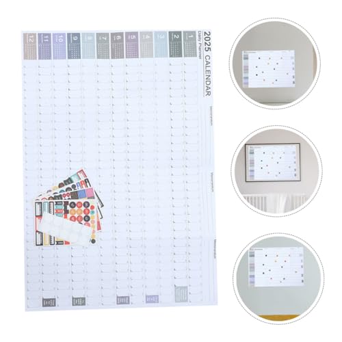 SAFIGLE 2 Zestawy Ściennych Kalendarzy z Minimalistycznym Designem Papierowy Planner Miesięczny Pełnoroczny Organizer z Eleganckim Układem dla Biura i Domu