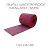 GURU USA W-S Band Roll Waterproof Sealant Tape, Water Resistant Adhesive Sealer for Bathroom Tiles & Wall Joints, Heavy Duty & Waterproof Sealing Tape for Shower, 14 cm x 20 m Roll