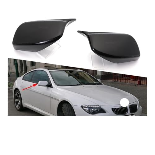 Coques rétroviseur look M pour BMW Série 6 E63 E64 2003-2010 style carbone - 2