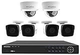 2MP IP Security Camera System, Laview 8 Channel Video NVR Recorder with 2TB Hard Drive, 4 Bullet and 2 Dome 1080p Waterproof IP66 CCTV Indoor/Outdoor Home Surveillance System with 100ft Night Vision