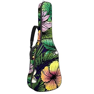 Housse de transport étanche pour guitare avec bandoulière réglable Motif poissons et fleurs rouges, Multicolore 04, 42… - Les Beatles, Paul McCartney, John Lennon, RIngo Starr, George Harrison