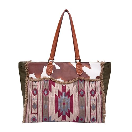 Sac fourre-tout pour femme sac à main en toile épaule avec porte-cartes intégré