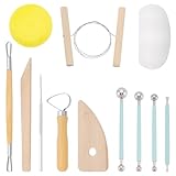 BENECREAT 96 Teiliges Töpferwerkzeugset Tonmodellierwerkzeug Set Schnitzset Mit Holzgriffen Werkzeuge Zur Keramikherstellung Für Anfänger: Trimmen Punktieren Zeichnen Formen Gießen