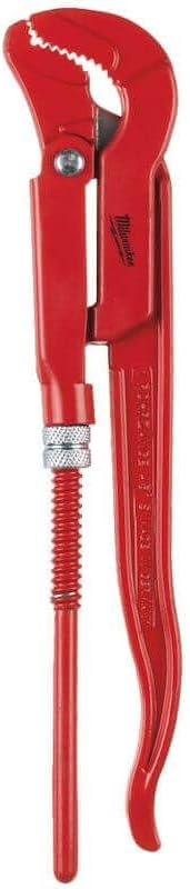 Milwaukee 932464576 Steel Jaw Pipe Wrench 340mm Capacity 52mm, Red
