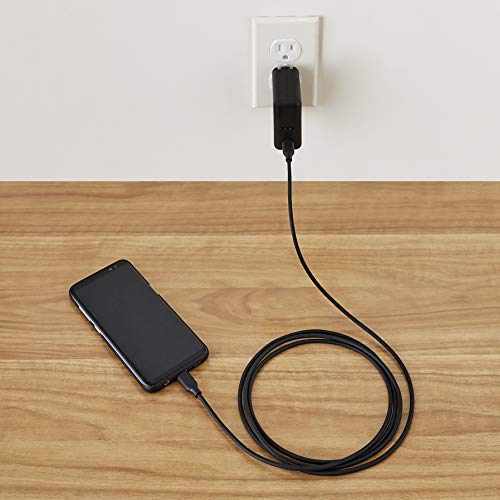 Image of Amazon Basics USB-C to USB-C 2.0 Fast Charger Cable, 480Mbps Speed, USB-IF Certified, for Apple iPhone 15, iPad, Samsung Galaxy, Tablets, Laptops, 6 Foot, Black (Pack of 2)